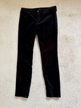 Ann Taylor Black Skinny Velvet Jeans 8P